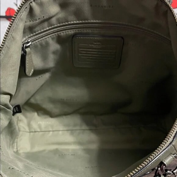 PRAIRIE SATCHEL (COACH F56818) Sage Green/DARK GUNMETAL EUC - Picture 13 of 16